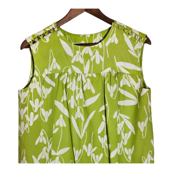 Vintage Arnelle Of California Sleeveless Hawaiian Floral Mini Shift Dress Large - Picture 3 of 5